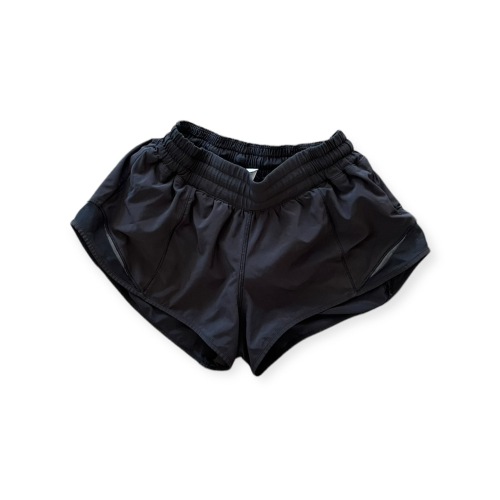 Lululemon Athletica shorts athletic athleisure work out sz 4 regular small black